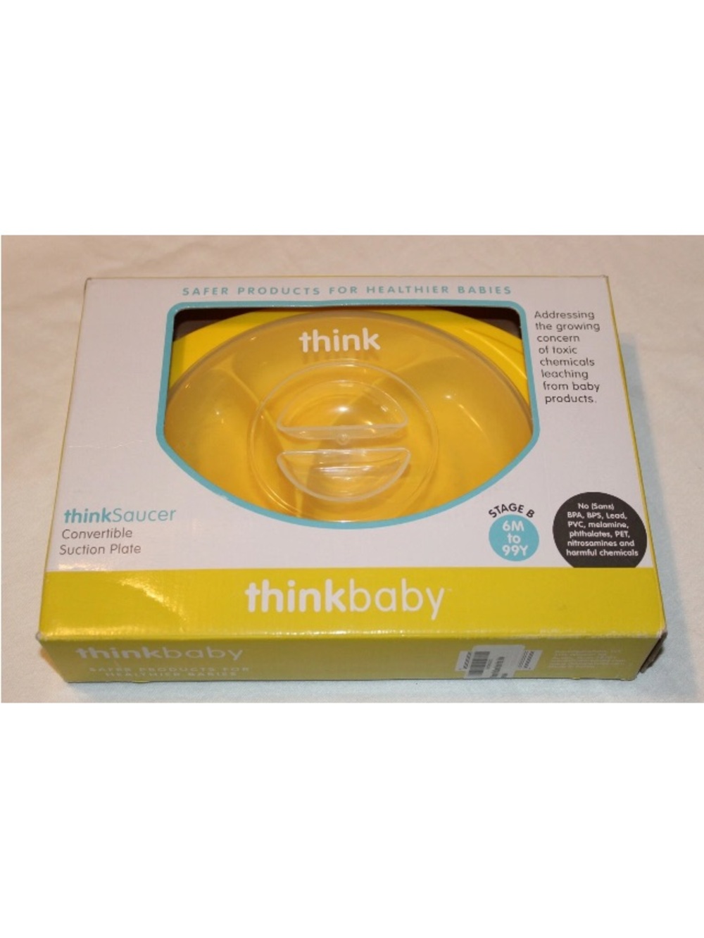 Yellow Convertible Suction Plate for Kids